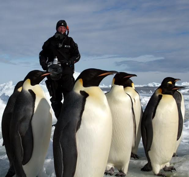Ancora tra i pinguini con l'attrezzatura adatta. #OnAssignment